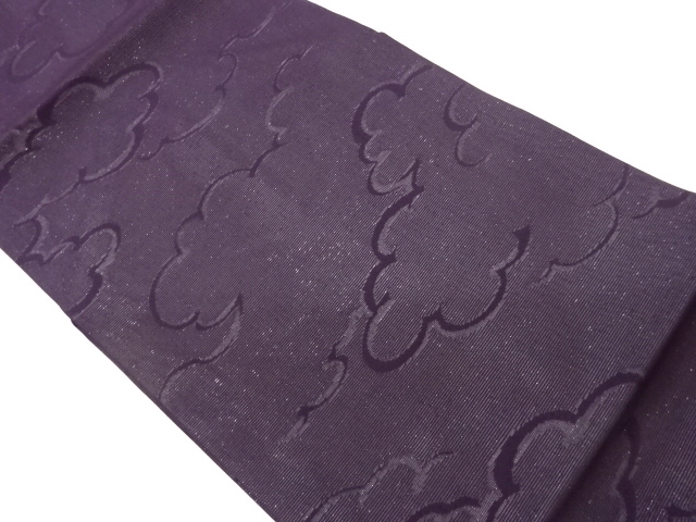 絽雲模様織出し名古屋帯